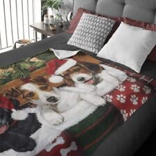 Dawhud Direct Cat Dog Fleece Blanket 50x60 Inch Backyard Pals Dogs Cats