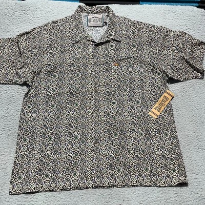 Camisa Denim Quicksilver Agua Salada Para Hombres Mediana Marrón Hawaiana Manga Corta Nueva con Etiquetas Foto 1 de 4