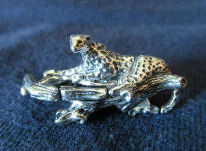 UNBRANDED 925 SILVER GORGEOUS LEOPARD 3.6M HOLE BEAD CHARM~DANGLE FROM EUROPEAN  - Picture 1 of 5