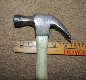 VTG 16 oz. Craftsman Sears 3820 CURVED Claw Hammer, CROWN LOGO Fiberglass HANDLE - Picture 1 of 14