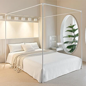 Premium Canopy Bed Frame Posts for Full Size Beds - Sturdy Metal Poles, Four Cor - Picture 1 of 7
