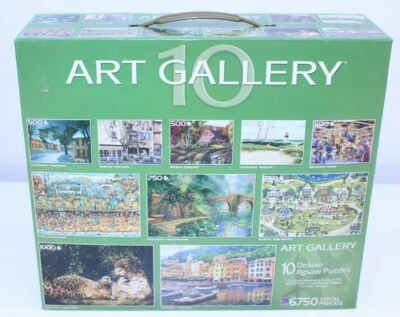  NIB 6750 Piece Jigsaw Puzzle Sure-Lox Holidays 48863 VTG Animal Lot Bundle Sets - Image 1 of 4