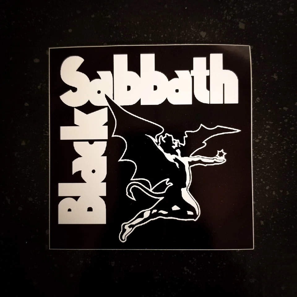Black Sabbath 4 x 4" Waterproof Vinyl Sticker Decal [💪 HQ Durability!] Ozzy Dio
