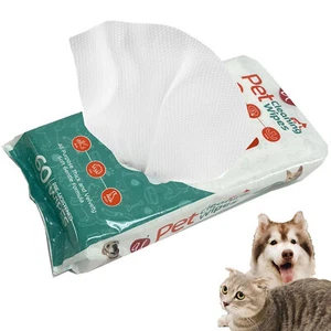 24 Pk Bulk Pet Cleaning Wipes Grooming Dog Cat Dry Bath Clean Ears Paws 1440ct - Picture 1 of 1