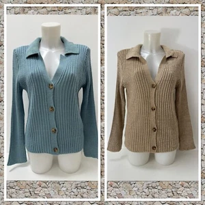Ladies Ex JD Williams Soft Chunky Knit Cardigan Size 16-34 2 Colours - Picture 1 of 31