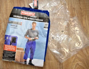 NEU OVP⭐ Powerfix Profi ⭐ 7/8 Arbeitshose Bundhose Piratenhose 48 M blau ⭐ - Bild 1 von 7