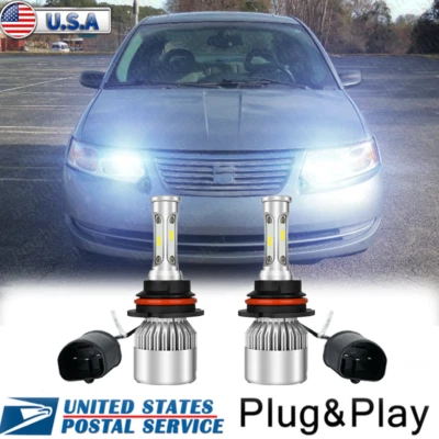 For Saturn Ion 2003-2007 - 2X 9007 HB5 6000K LED Headlight Bulb High/Low Beam S2 - Image 1 of 4