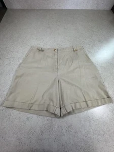 Ralph Lauren Jeans Co Size 12 Petite Bermuda Shorts Khaki 100% Cotton 6” Inseam - Picture 1 of 12