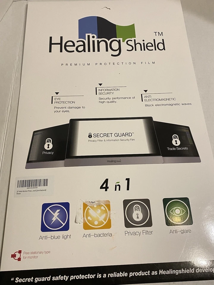 20” Wide Healing Shield Monitor Screen Privacy Protection Filter  - Image 1 of 4