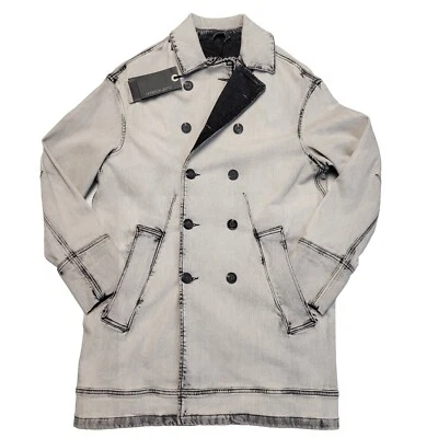 $958 Nueva Chaqueta Dandy Denim Gris Off-White ANNETTE GORTZ PARA MUJER Talla PEQUEÑA Foto 1 de 4