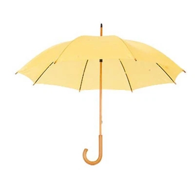 Large Wooden Umbrella For Men And Women Rain Wind Colorful Manual Handle - Image 1 of 2