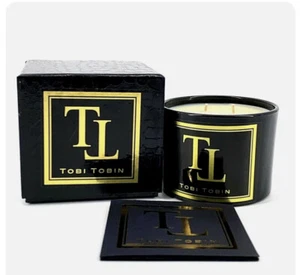 NIB TOBI TOBIN SALT BOX CANDLE 9 OZ. 2 WICK $68 - Picture 1 of 1