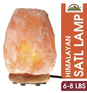 New! Himalayan Pink Ionic Hand Carved Natural Crystal Salt Lamp 8.32 in. - Picture 1 of 3