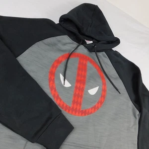 Deadpool Marvel grau schwarz Hoodie Sweatshirt Gr. L - Bild 1 von 5