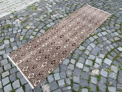 Alfombra de lana, alfombras bohemias, alfombra de corredor, alfombra hecha a mano, alfombra turca | 2,4 x 7,7 pies Foto 1 de 4