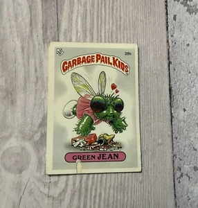 Garbage Pail Kids Card UK Mini Version Series 1 2" X 3" Green Jean 39b ID:88878 - Picture 1 of 2