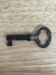 Llave esqueleto antigua de cañón abierto de colección aprox 1-9/16"" de acero largo - Imagen 1 de 7