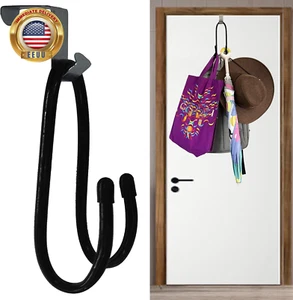 Metal over the Door Hooks, Large Wreath Hanger, Sturdy Door Hanger Hooks for Han - Picture 1 of 9