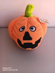 Grriggles Playful Pumpkin Squeaky Dog Toy - Picture 1 of 3