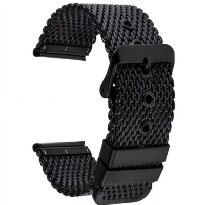 3mm Thick Milanese Mesh Watch Strap Band Stainless Steel Bracelet 18 20 22 24mm - Image 1 of 4