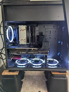 MSI RTX 3080 10GB Ryzen 7 5700X gaming PC 4 RGB case fans included - Picture 1 of 12