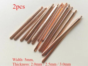 Copper Flat Heat Pipe for Cooling Laptop CPU/GPU Heatsink ,L 40mm -200mm, W 5mm - Picture 1 of 5