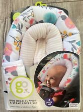 Go by Goldbug Duo Baby Head Support & Strap Cover Set 4 Piece Floral