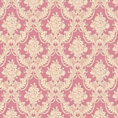 Dollhouse Miniature Wallpaper 1:12 Scale Mauve Pink Victorian Floral - Image 1 of 3