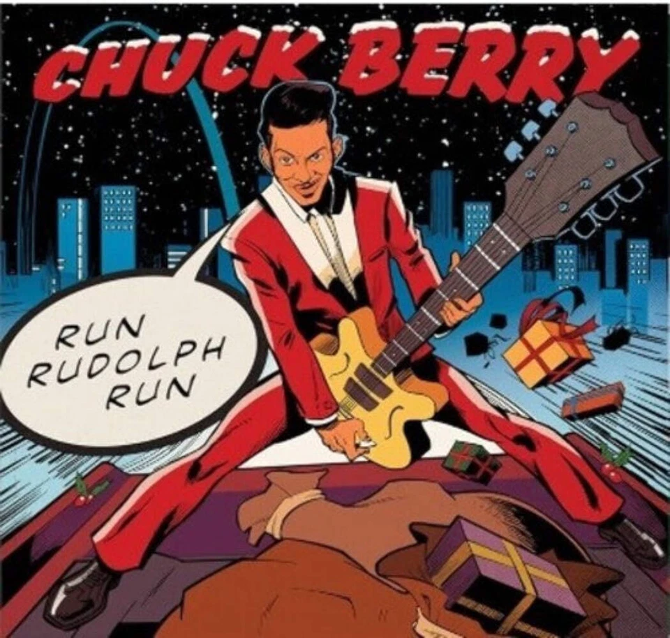 Chuck Berry - Run Rudolph Run [7"] [Green Vinyl] NEW Vinyl - Image 1 of 1