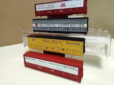 N Scale Train Variety Red Caboose GB&W Armstrong MacMillan Masonite 54' THRALL  - Image 1 of 4