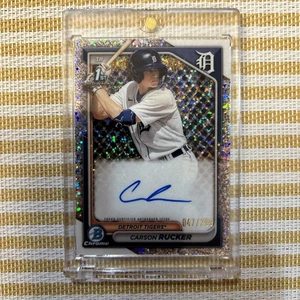 CARSON RUCKER 47/299 SP 2024 Bowman Chrome SPECKLE REFRACTOR AUTO ON CARD AUTO - Picture 1 of 4