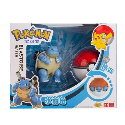 Pokemon Blastoise Poke Ball Transforming Monsters Niño Juguete Figura de Acción Regalo Foto 1 de 4