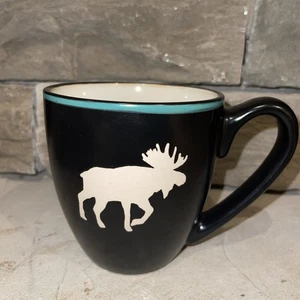 SELTEN Bass Pro Shops White River 21 Unzen Keramik schwarzer Elch große Kaffeetasse Becher - Bild 1 von 6