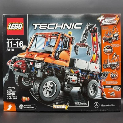 LEGO TECHNIC Mercedes-Benz Unimog U 400 8110 Pneumatic Power Crane RETIRED Set - Image 1 of 4