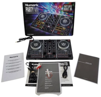 Controlador de DJ de mezcla de fiestas incorporado espectáculo de luces club nocturno de Numark (probado en potencia) Foto 1 de 4