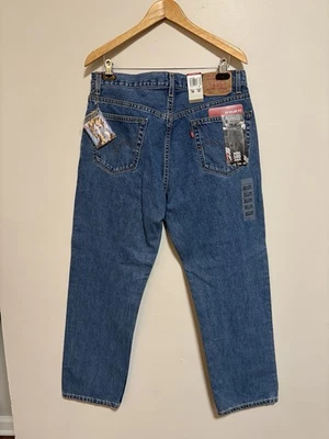 Винтажные джинсы Deadstock Levi's 505 сделано в США обычный крой прямые штанины 36x30 - Изображение 1 из 4