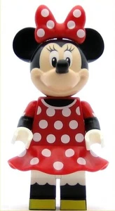 LEGO Disney Minifigure Minnie Mouse Red Polka Dot Dress (Genuine) - Picture 1 of 1