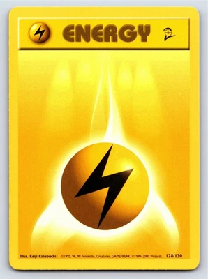 Base Set 2 - LP - Lightning Energy 128/130 Normal US Seller - Image 1 of 2