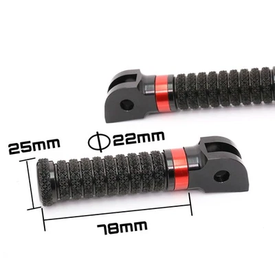 ANILLO estriberas de pedal delanteras rojas para Honda CB1100 EX RS 10-18 19 20 21 22 23 24 Foto 1 de 4