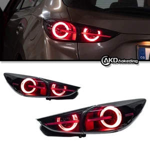 Pair Taillight LED Rear Lamps Dynamic Signal for Mazda 3 Axela 2014-19 Hatchback - Bild 1 von 13
