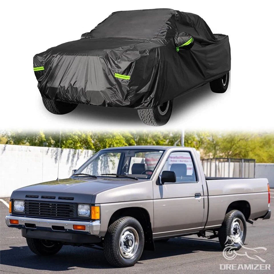 Cubierta de camioneta exterior impermeable nieve polvo sol protector UV para Nissan D21 Foto 1 de 4