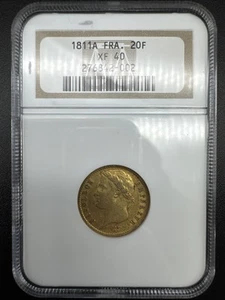 1811 French 20 Francs Gold Coin / NGC XF40 Brown Label #754D - Picture 1 of 8