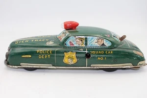 Vintage Dick Tracy Squad / Police Dept Blechauto Nr. 1 von Marx, 11 Zoll lang - Bild 1 von 12