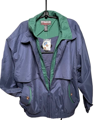 Chaqueta Ultra Club Collection Para Hombre 2XL Resistente al Agua Cremallera Completa Azul/Verde Nueva Con Etiquetas Foto 1 de 4
