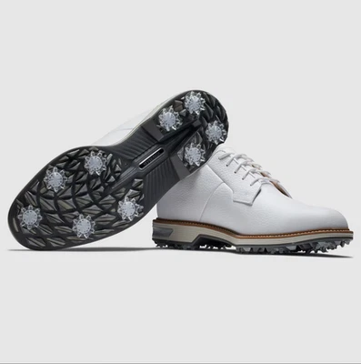 Tênis de golfe FootJoy Premiere Series branco campo masculino (tamanho 9) novo - Imagem 1 de 4