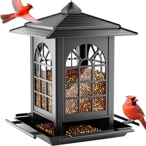 Vogelfutterhaus zum Aufhängen im Freien, klassisches Hofdesign Spaß Montage 3,5 Pfund L - Bild 1 von 12