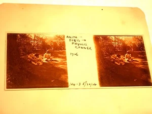 L1-43 ILFORD ALPHA LATERNE PLATTE / DIA - ANITA, DORIS & PHYLLIS CONNER 1926 - Bild 1 von 2
