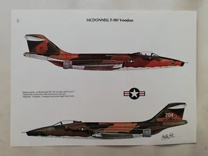 Tavola Enciclopedia MCDONNELL F-101 VOODOO Aviazione Militare Storia - Imagen 1 de 2