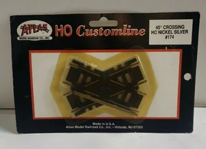 Atlas HO Scale Nickel Silver 45 Grad Crossing Track #174 NOS - Bild 1 von 4