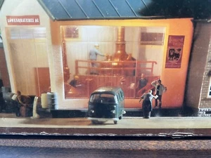 DELUXE BREWERY BEER FLOOR DETAILS & COPPER VAT LED LIGHT HO Scale KIT FALLER NEW - Picture 1 of 13